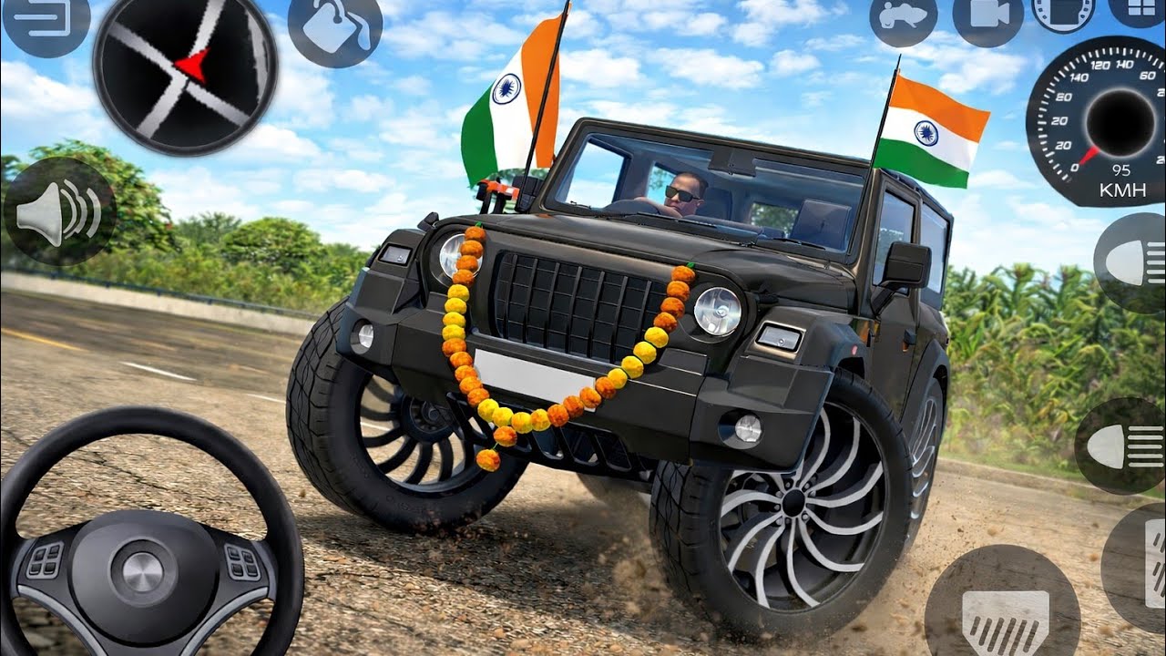 Modified Mahindra Thar Gameplay 🚙 | Indian Cars Extreme Driving Game