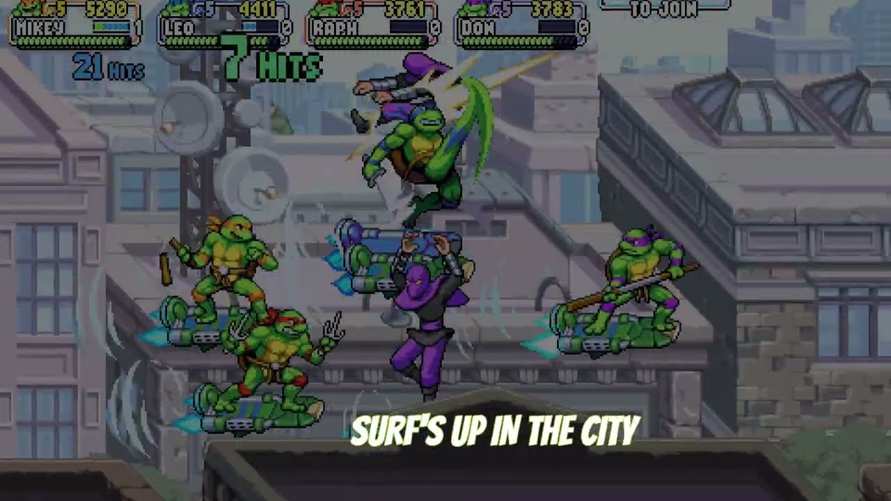 TMNT: Shredder's Revenge OST [Gameplay & Lyrics] | Tee Lopes, Jonny Atma - Panic in the Sky!
