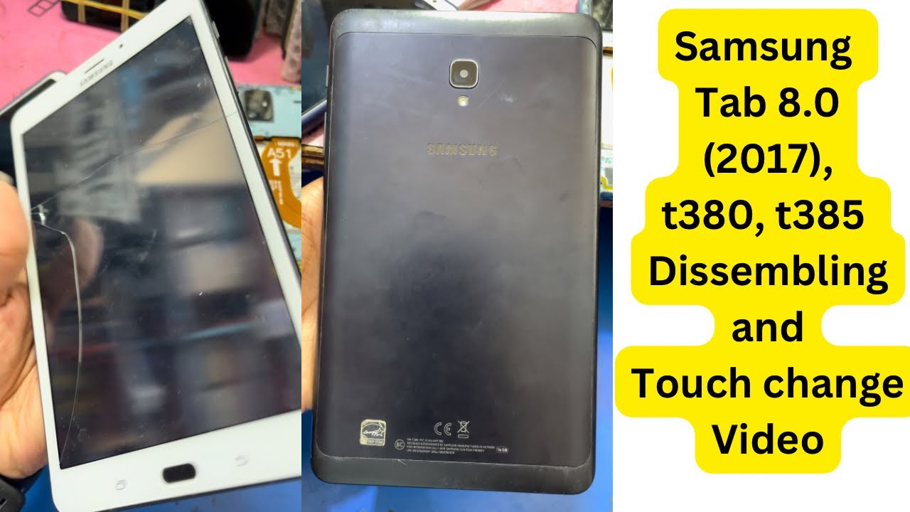 Samsung Tab 8.0 (2017) t380,t385 Dissembling and Touch change video | Touch change tab t385