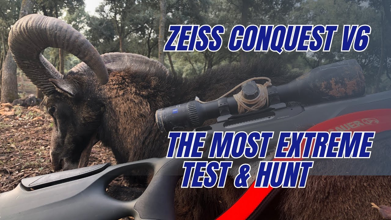 💥 ‼️Extreme Test и Real Hunting Test для просмотра Zeiss Conquest V6. Охота на муфлонов в Испании