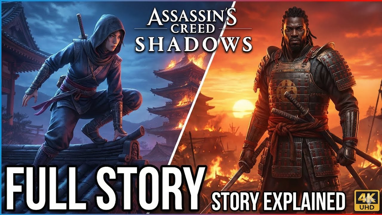 Assassin's Creed Shadows Full Story Explained in Hindi | AC Shadows 4K Gameplay