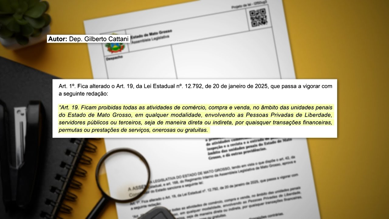 Polêmica nos presídios: ALMT debate fim do comércio em unidades penais