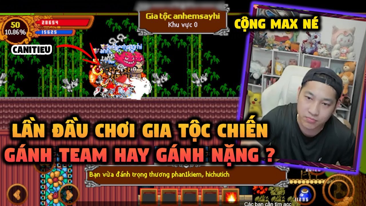 Lần Đầu Chơi Gia Tộc Chiến Lv50 - CAN1TIEU Gánh Team hay Gánh Nặng | Ninja School Online