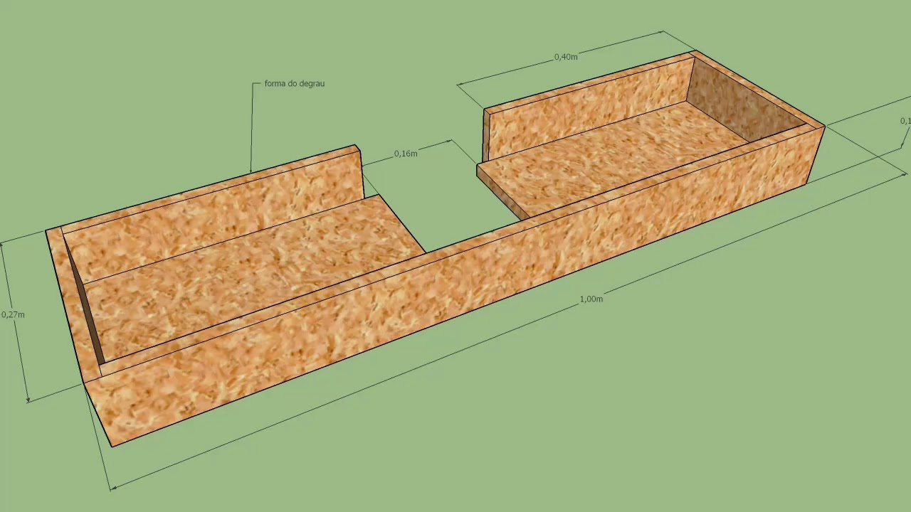 Projeto ESCADA VAZADA detalhada e concretada