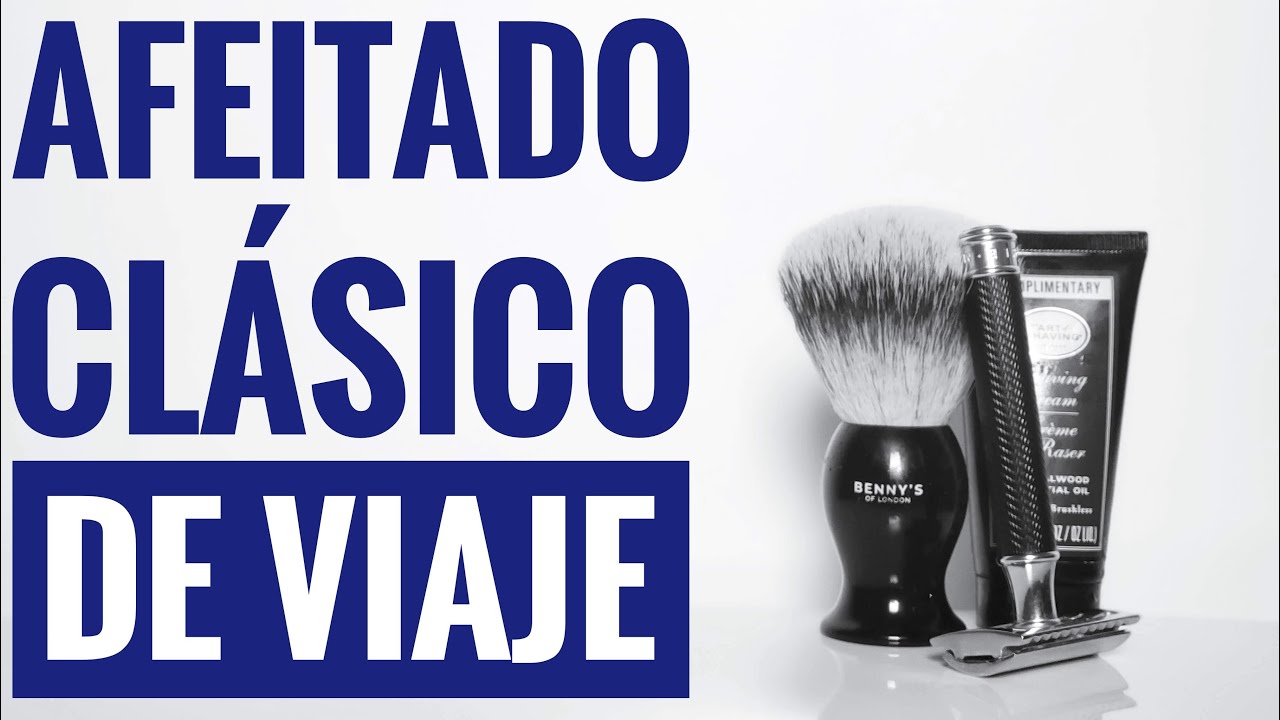 Afeitado clásico de viaje