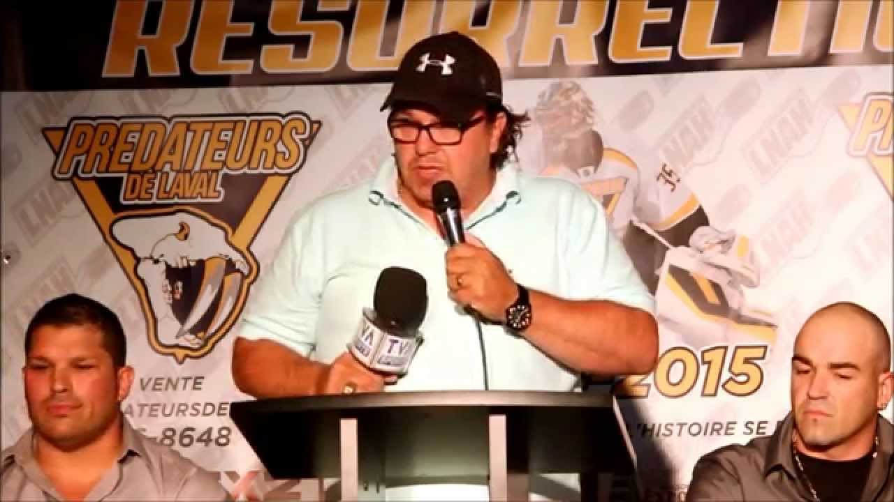 Conf&eacute;rence de presse  les Pr&eacute;dateurs de Laval  2014-2015