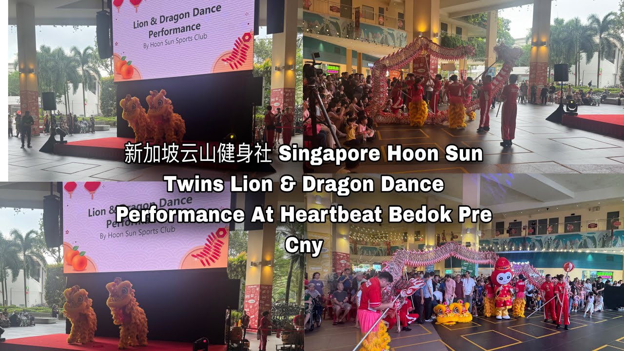 新加坡云山健身社 Singapore Hoon Sun Sport Club Dragon & Lion Dance Cai Qing Performance @ Heart Beat Bedok
