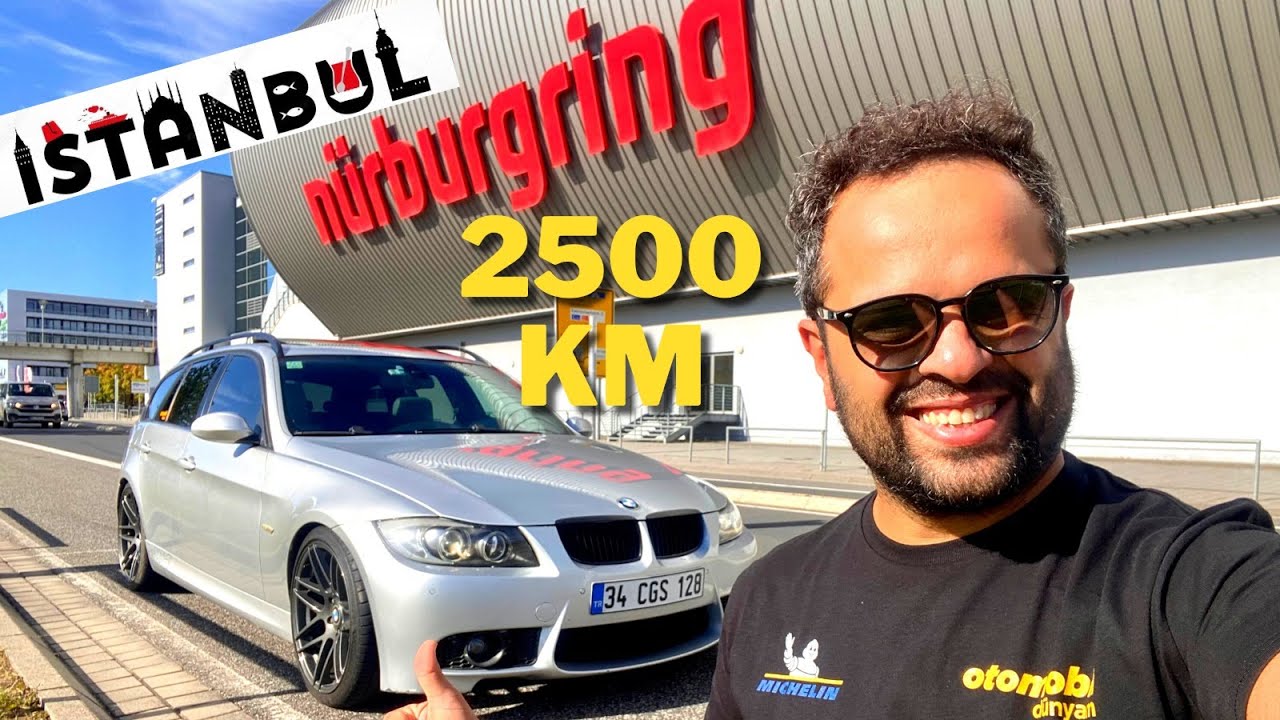 34 Plaka ile 2500 km Almanya Nurburgring pistine 34 saatlik yolculuk - Ring Yolunda