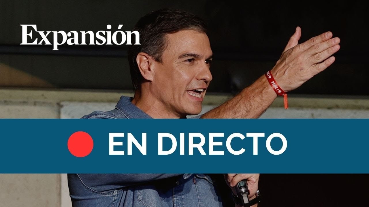 Comparecencia de Pedro Sanchez desde Ferraz