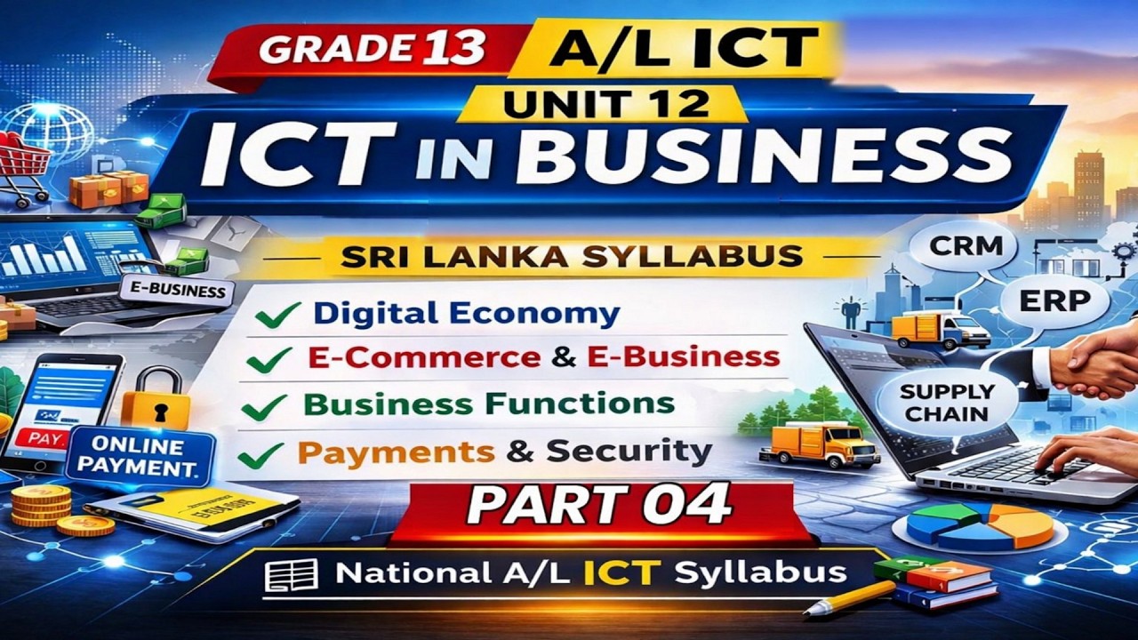 Grade 13 Unit 12 ICT in Business Part 04