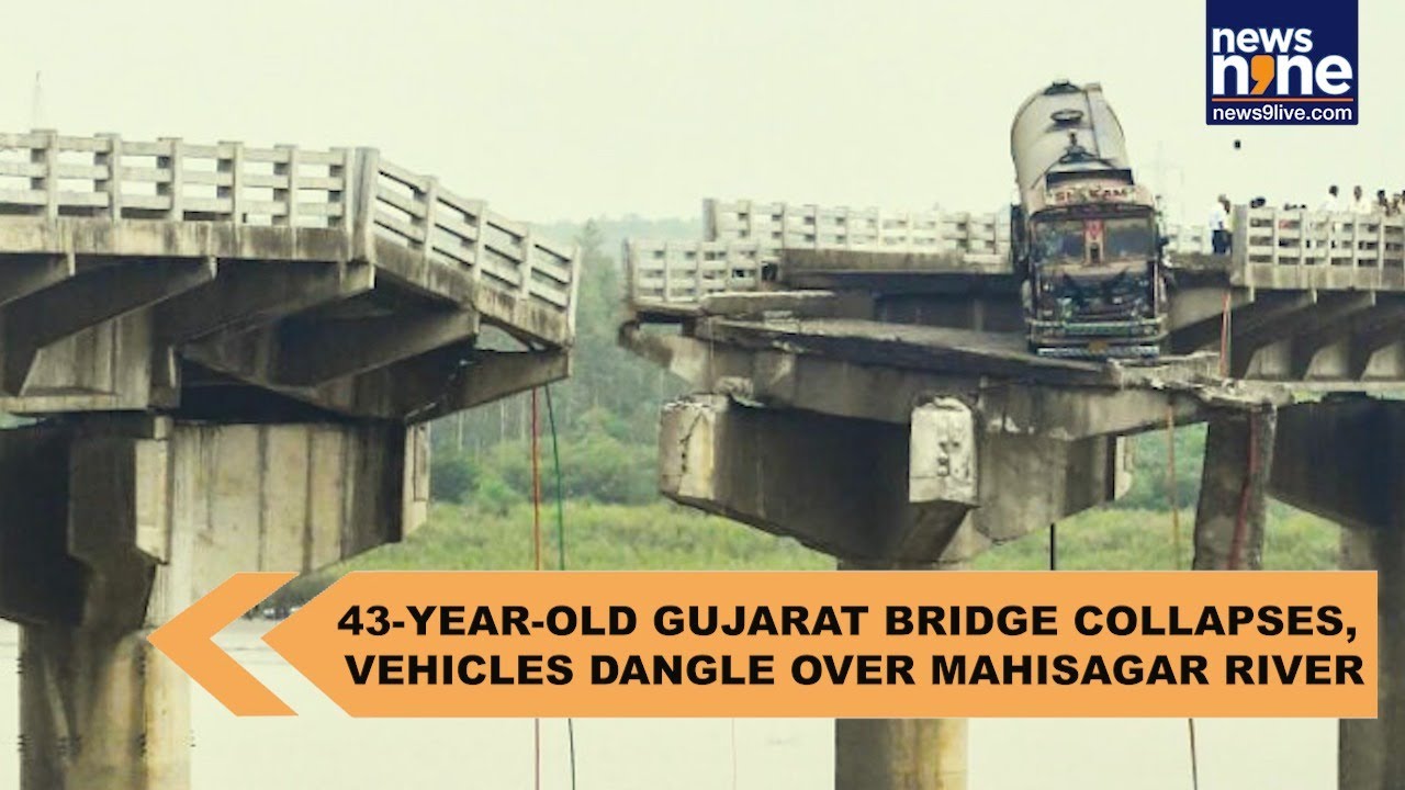 Gujarat bridge collapses, vehicles caught falling into Mahisagar river