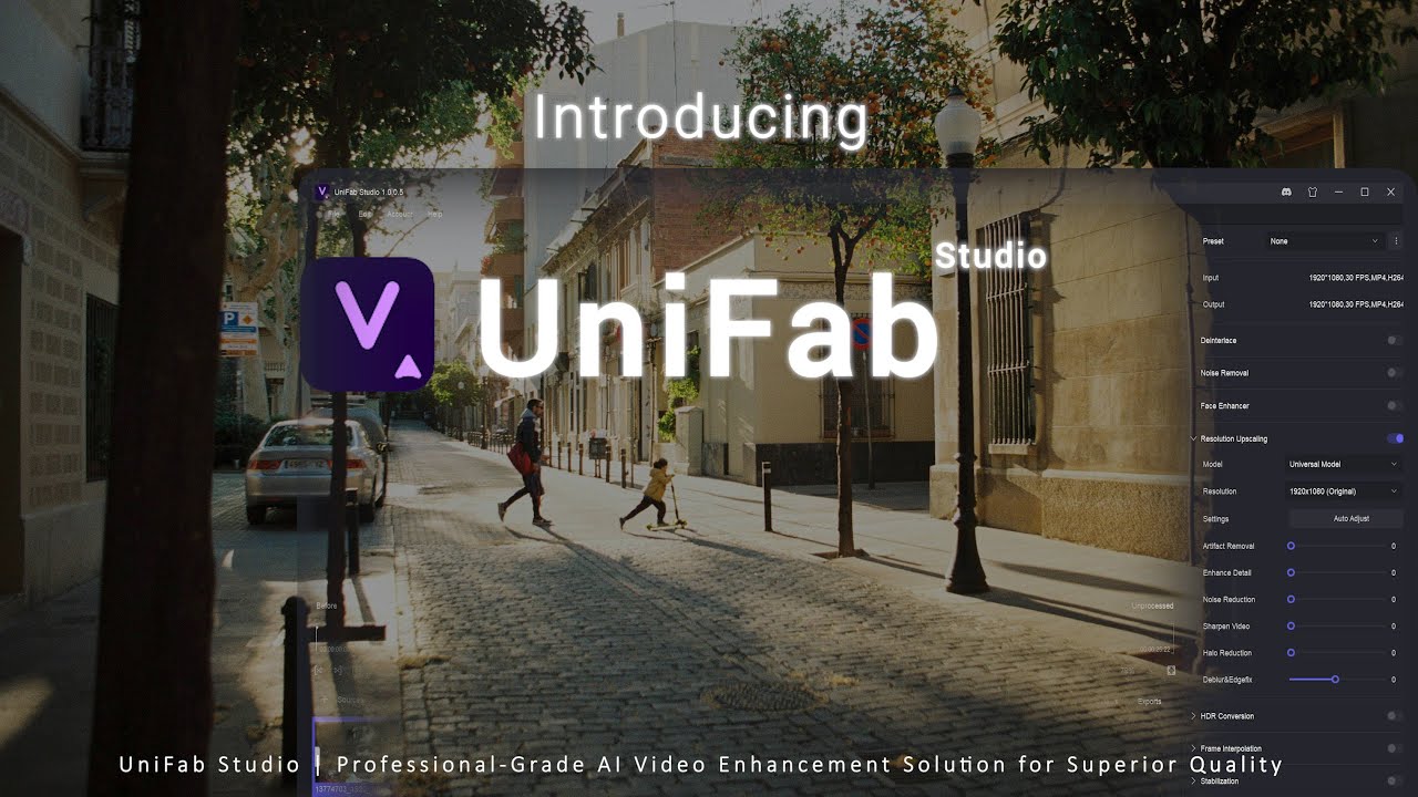 UniFab Studio | Professional-Grade AI Video Enhancement Solution！