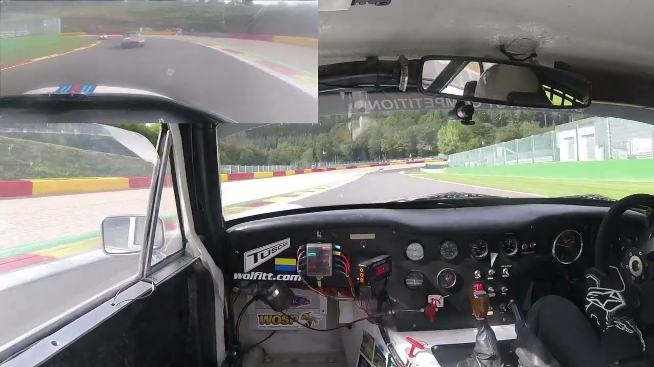 2025 Spa Francorchamps British HTGT Competition TVR Tuscan V8 Jon Wolfe Race 2 in car highlights