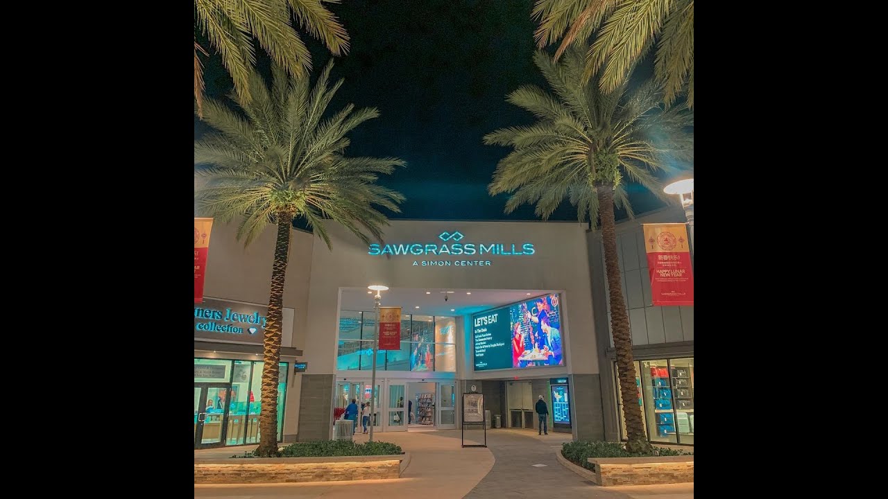 Sawgrass Mills Mall walking tour