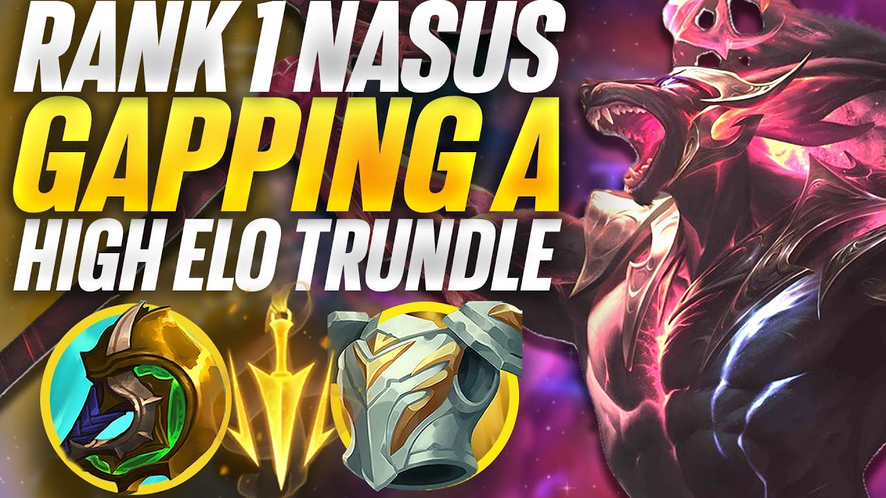 Rank 1 Nasus Gapping High Elo Trundle S13| Carnarius | League of Legends