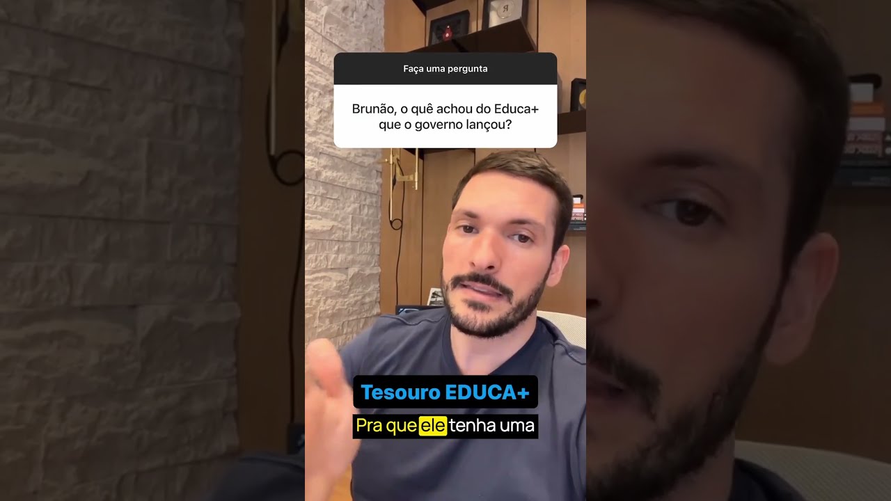 NOVO TESOURO P&Uacute;BLICO: Tesouro EDUCA+. Veja como funciona! #shorts
