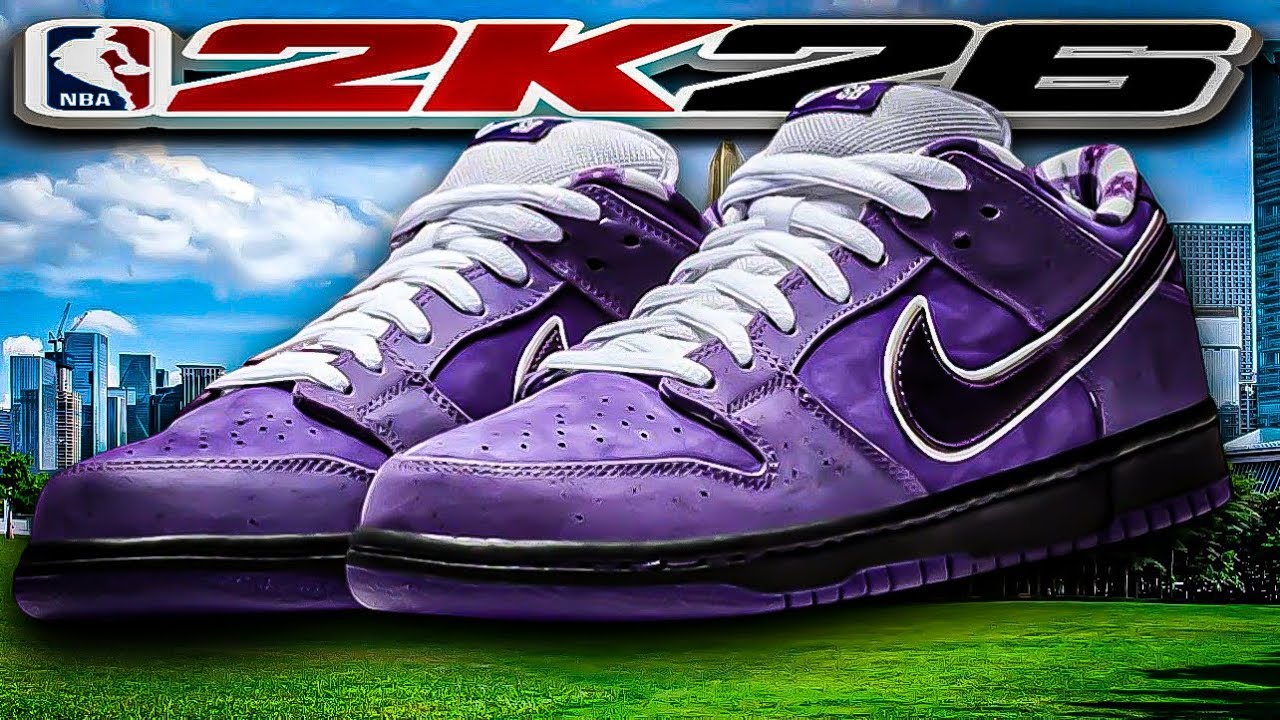 HOW TO MAKE Nike Dunk Low &ldquo;Purple Lobster&rdquo; In NBA 2K26 Shoe Creator 