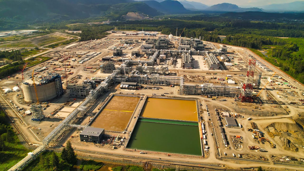 LNG Canada Jul 2023 Construction Update Day and Night. Mini 3 Pro