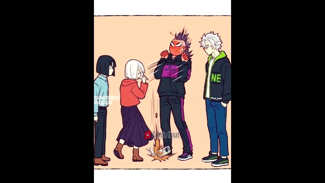 Genya is so shy!😂❤️ #kny #demonslayer #sanemi #genya #anime #muichiro #nezuko #fyp #foryou #shorts