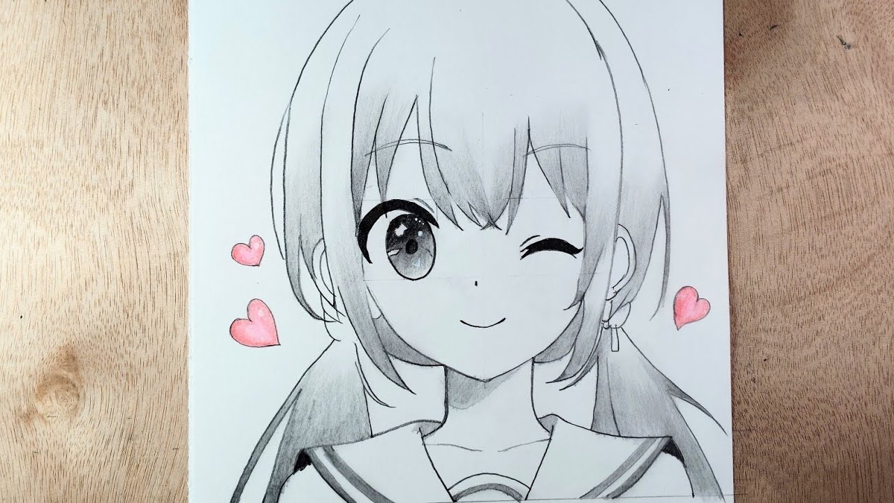 Cute Anime Girl Drawing Tutorial | Anyone can Draw