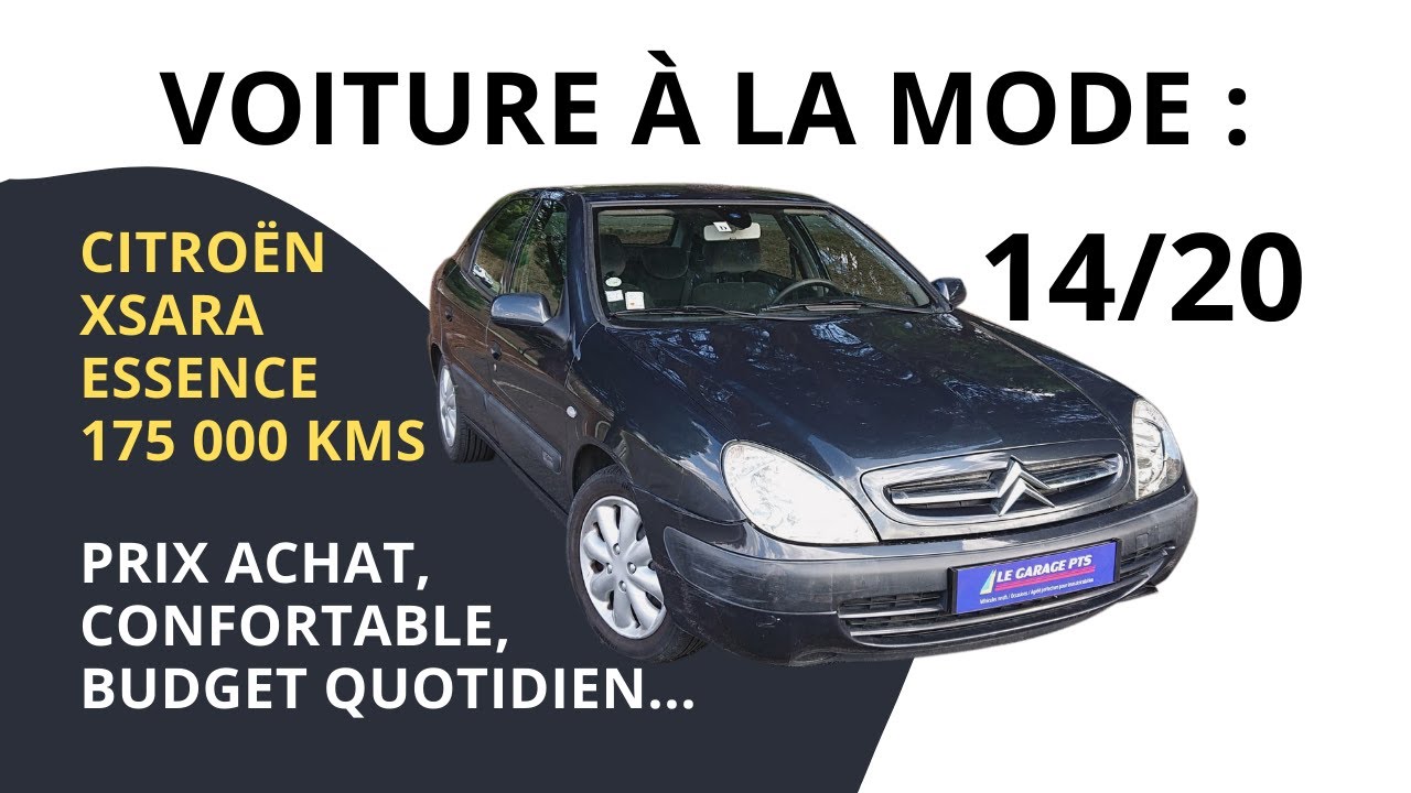 Une bonne voiture, la Citroën Xsara phase 2 1.6L 16V 2001 175 643kms