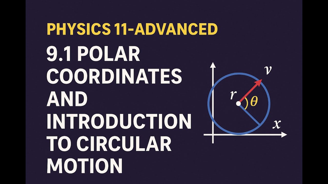 Physics 11-Advanced 9.1 polar coordinates and introduction to circular motion