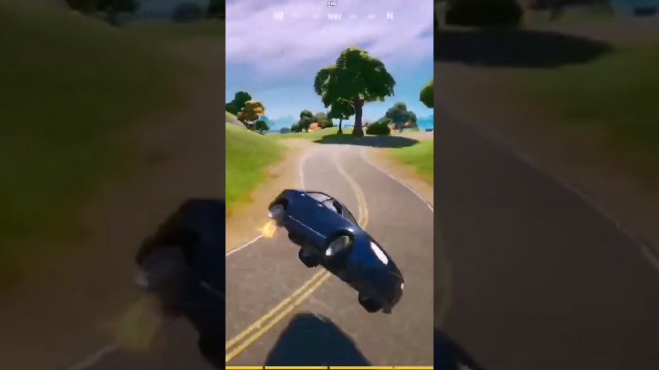 Does the radio stop when get in a car crash funny fortnite #fortnite