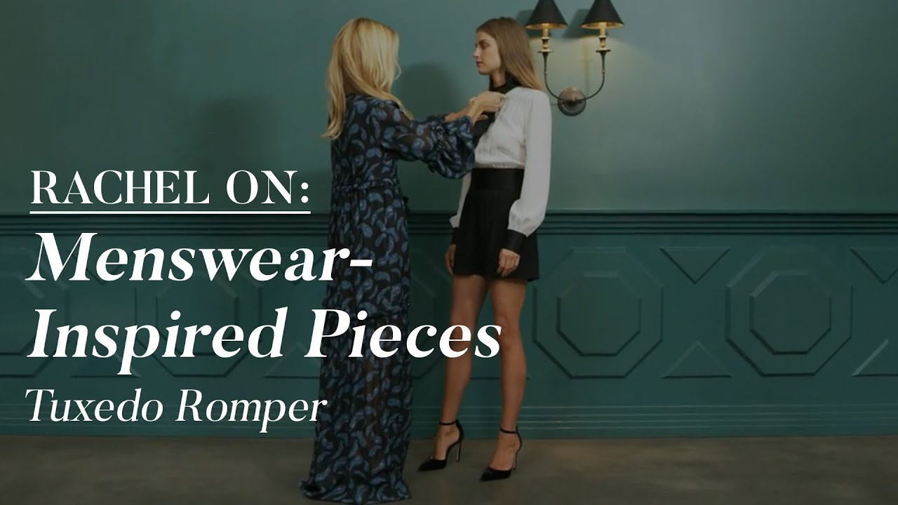 Rachel Zoe Styles A Tuxedo Romper | The Zoe Report by Rachel Zoe