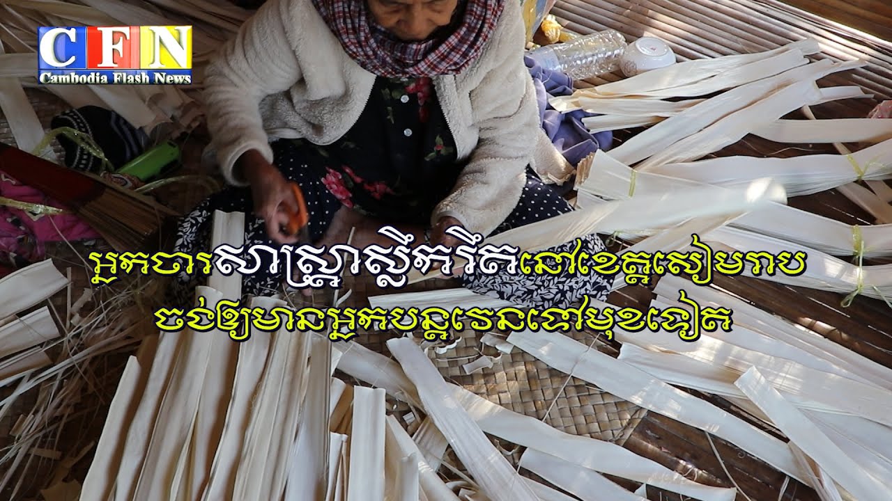 អ្នកចារសាស្ត្រាស្លឹករឹតនៅខេត្តសៀមរាបចង់ឱ្យមានអ្នកបន្តវេនទៅមុខទៀត | CFN TV (បទយកការណ៍) 14-02-23