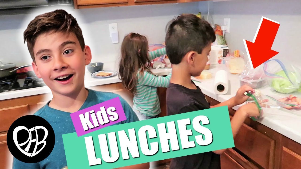 KIDS BACK TO SCHOOL LUNCHES | Kids Pack Their Own Lunches | A Bunch of Lunches | PHILLIPS FamBam