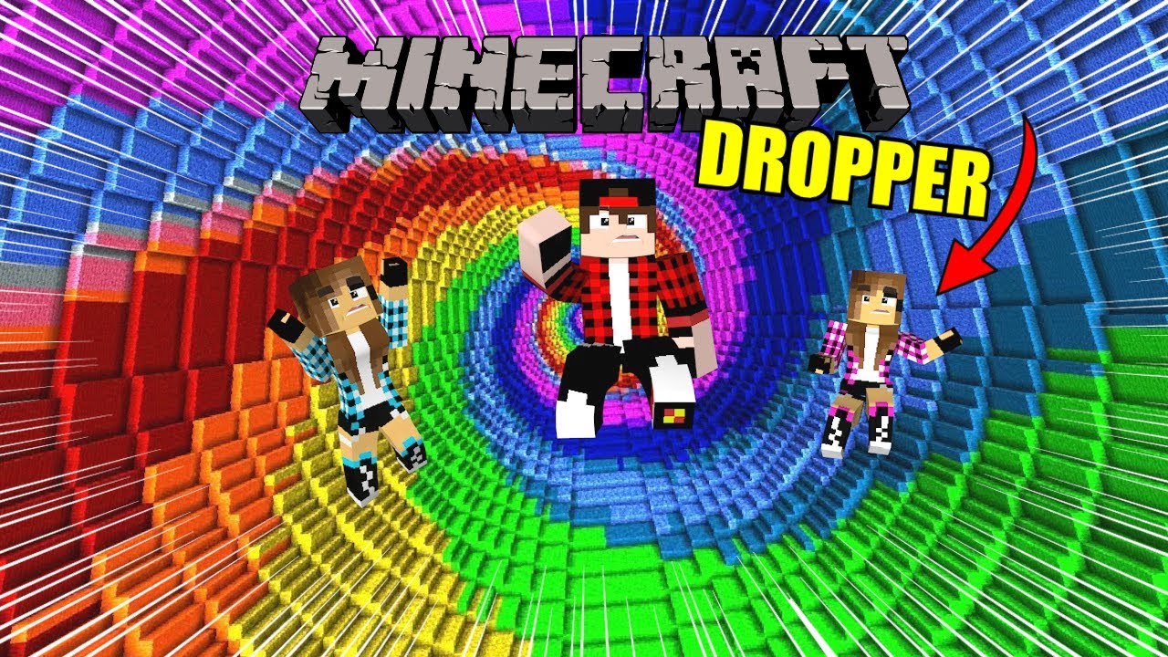 DESVIE DOS BLOCOS (SUPER-DROPPER) !!! - MINECRAFT MINIGAMES  
