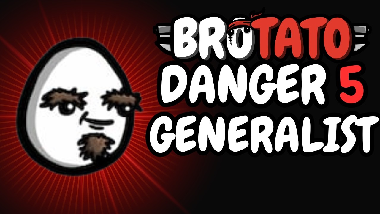 Brotato: Playing Danger 5 as the Generalist (This was ROUGH)