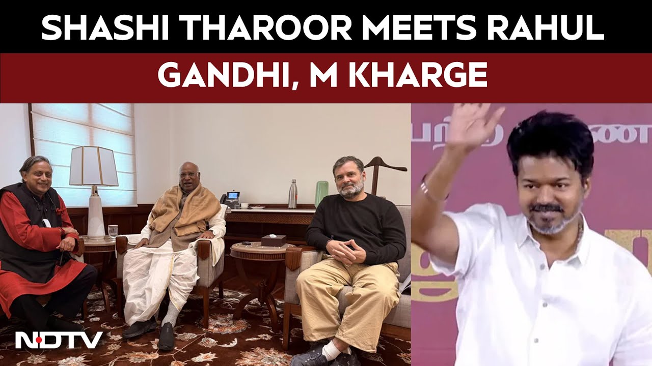 Shashi Tharoor Meets Rahul Gandhi, M Kharge | TVK Chief Vijay's Father's Big Remark | Southern View