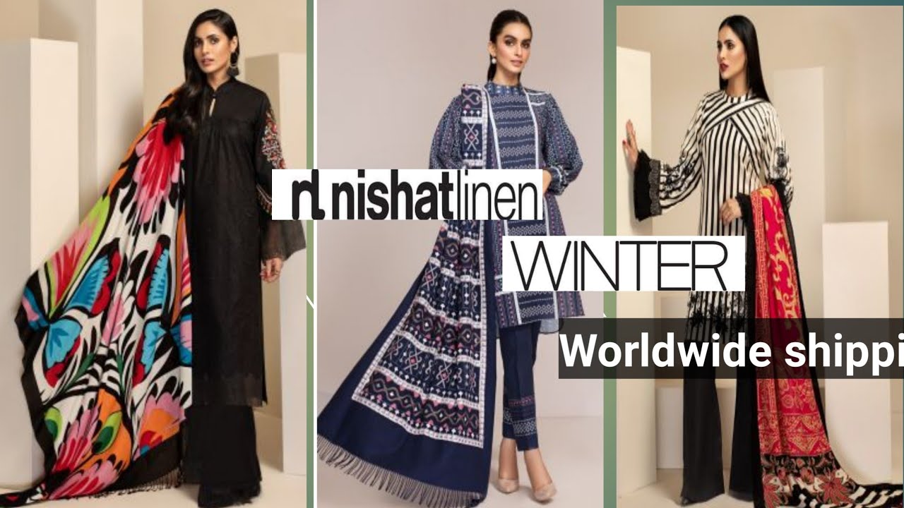 Nishat Linen Winter Collection 2021- Worldwide shipping- Vlogs for all