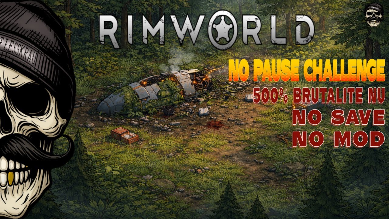 #12 / FIN - RIMWORLD CHALLENGE NO PAUSE - 500% Brutalité - NO SAVE - NO MOD - FIN DU HARD MOD...