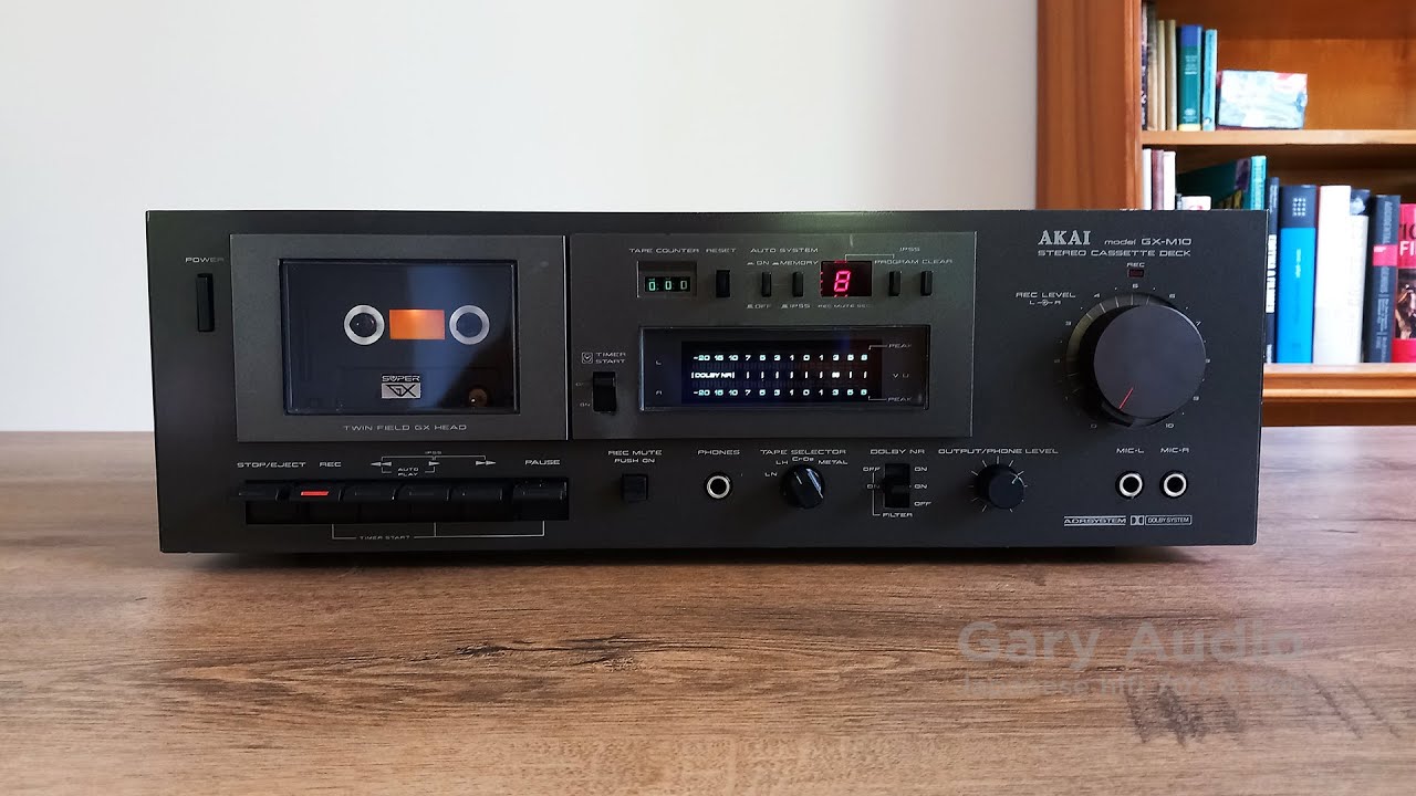 Akai GX-M10 Stereo Cassette Deck with Dolby-System Black Edition Made in Japan 1979