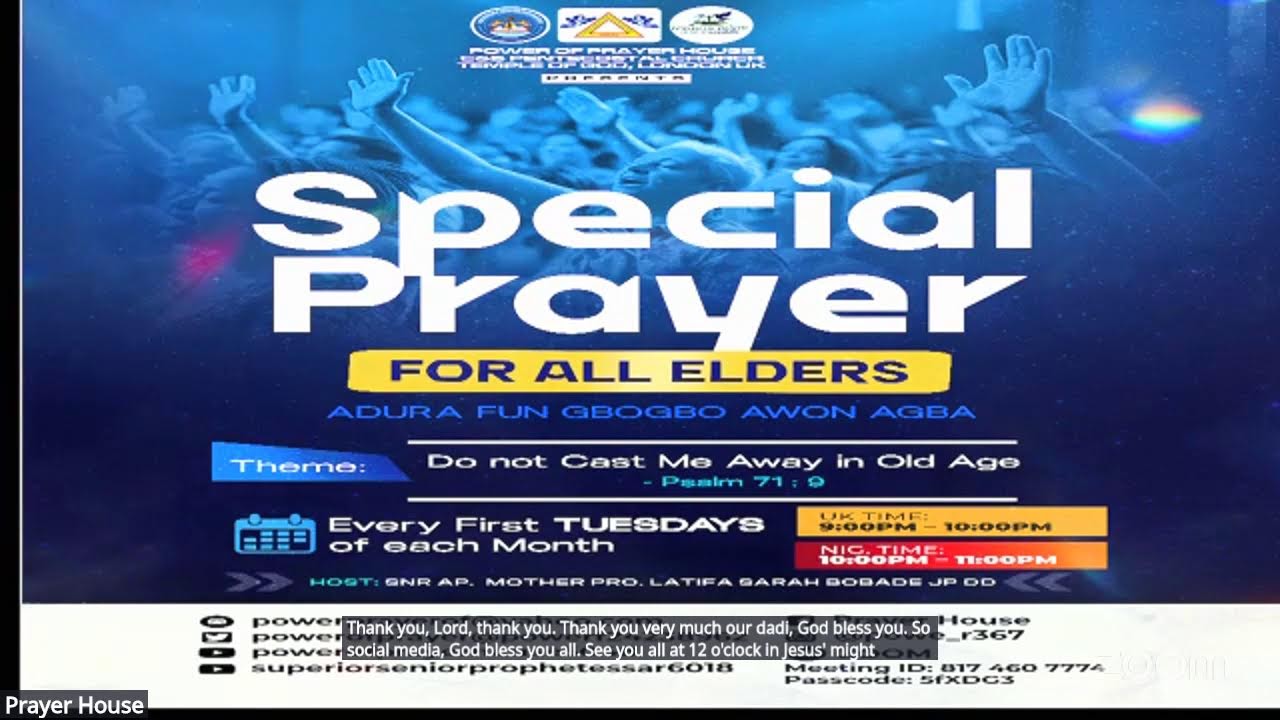 PRAYER HOUSE BIBLE STUDY
