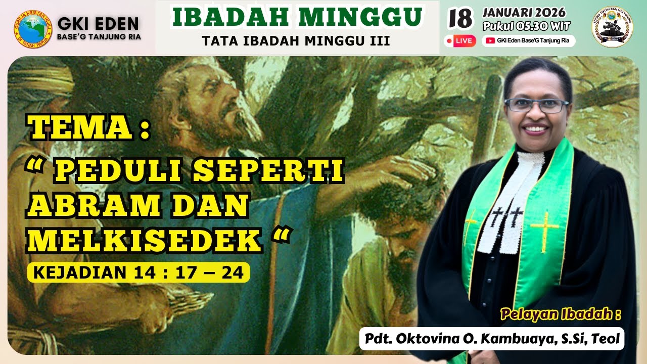 IBADAH MINGGU SUBUH | MINGGU, 18 JANUARI 2026 | JAM 05.30 WIT