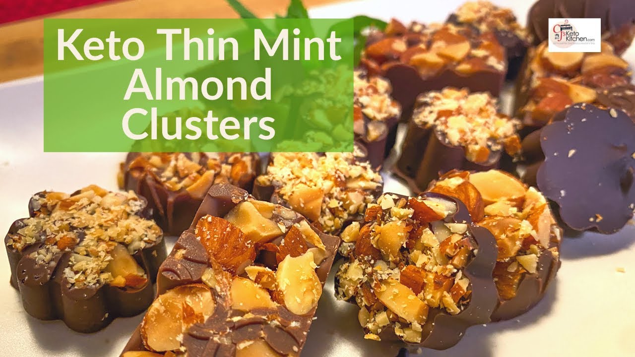 Keto Thin Mint Almond Clusters -Easy to Make, Sugar Free