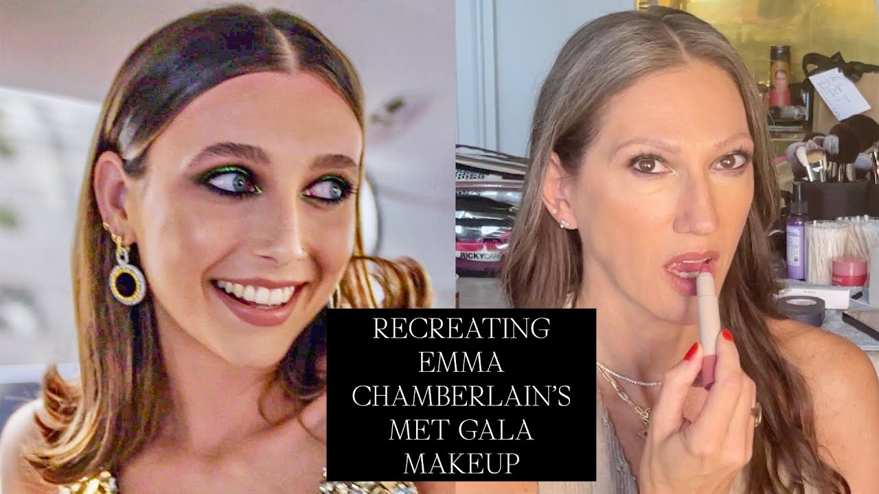 Jenna Lyons Recreates Emma Chamberlain's Met Gala Makeup Look Using LoveSeen Lashes.