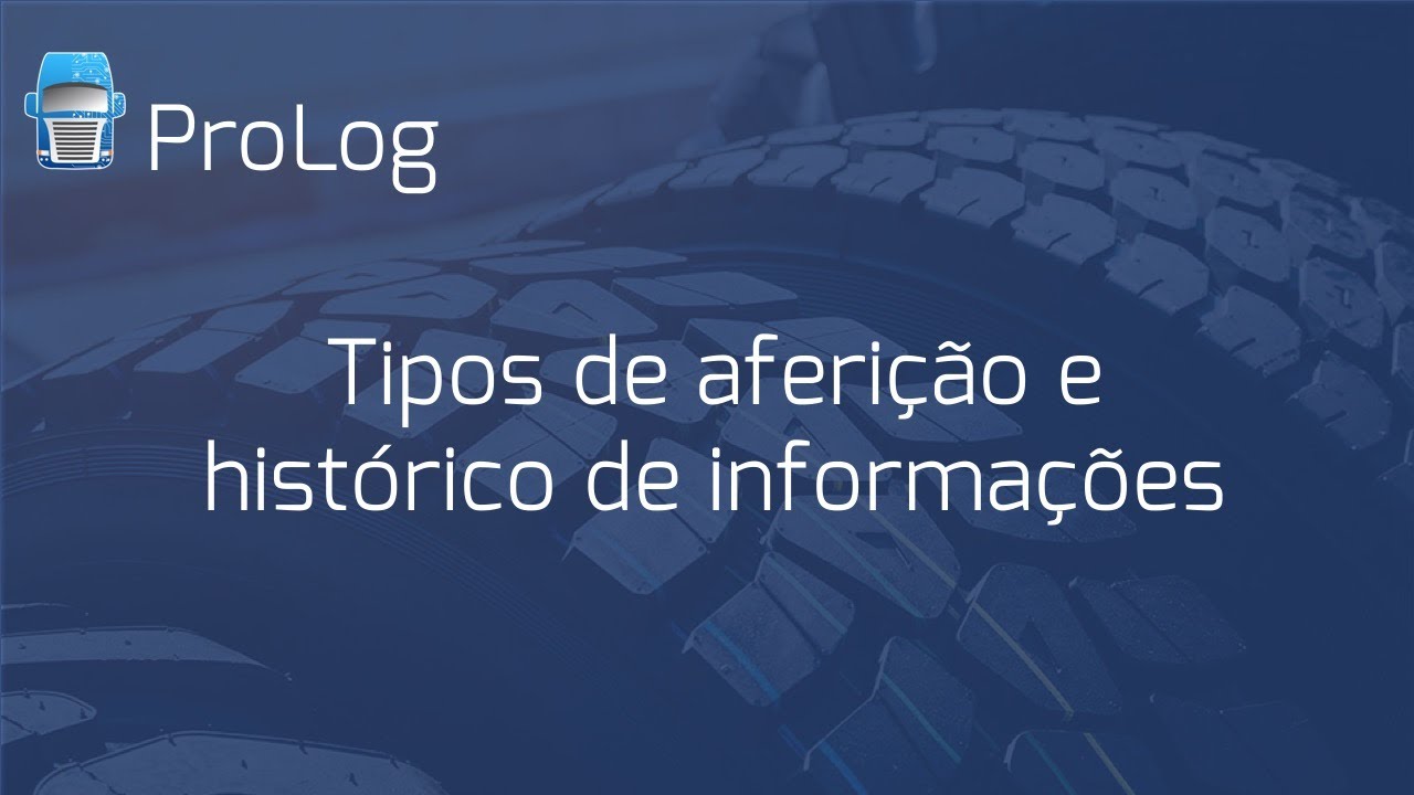 Tipos de aferição e histórico de informações