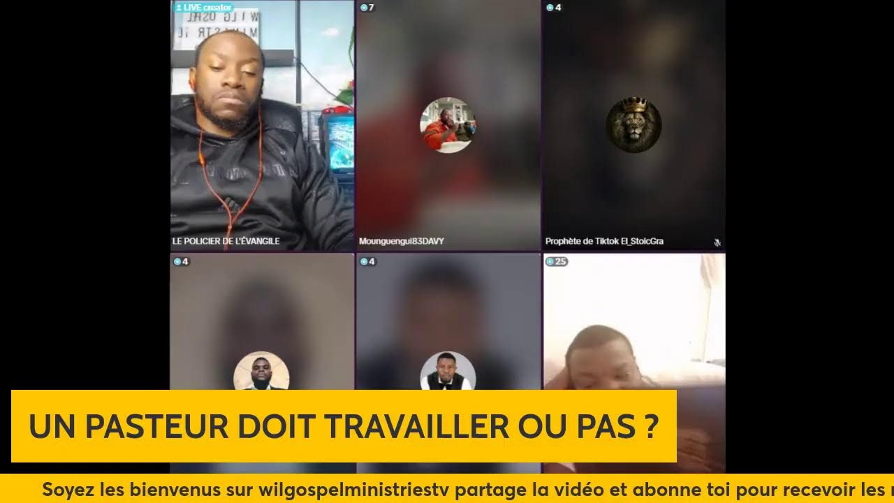 UN PASTEUR DOIT TRAVAILLER