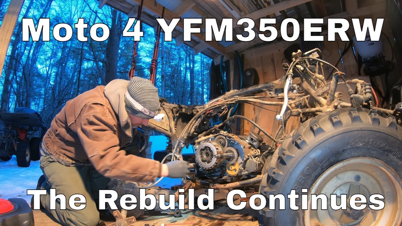 1989 Moto4 YFM350ER Budget Rebuild Part 2 - Removing the Motor from the Chassis