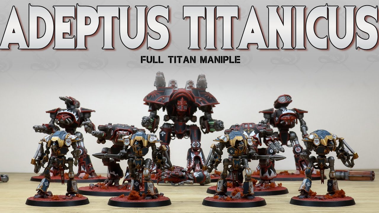 PAINTING SHOWCASE Adeptus Titanicus Titan Maniple, Warlord, Reaver