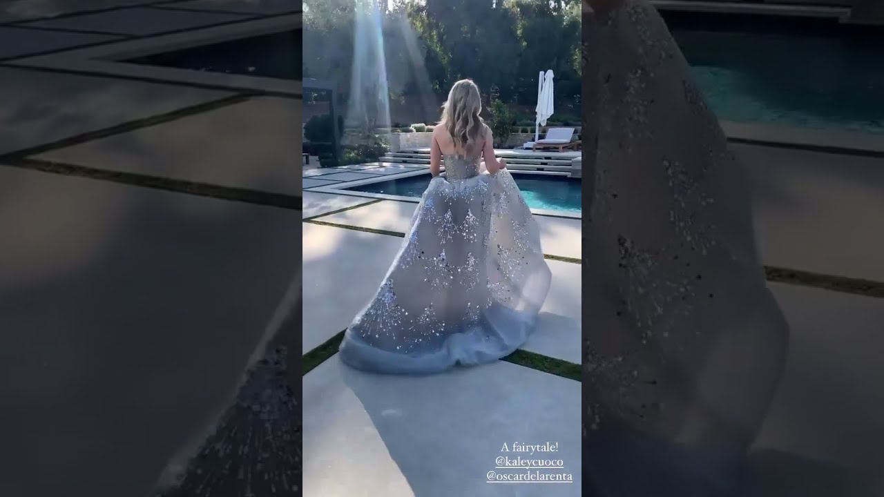 Kaley Cuoco - Golden Globes BTS 02/28/2021