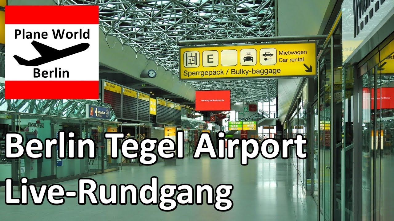 Flughafen Berlin-Tegel TXL: Live-Rundgang im Terminal A 2020