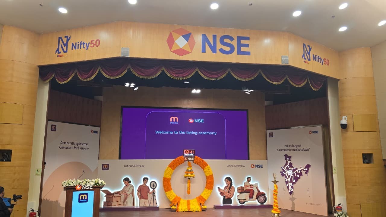 Listing ceremony of Meesho Limited