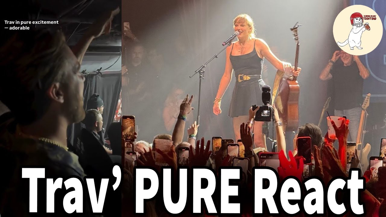 Travis Kelce ADORABLE Reaction to Taylor Swift's 