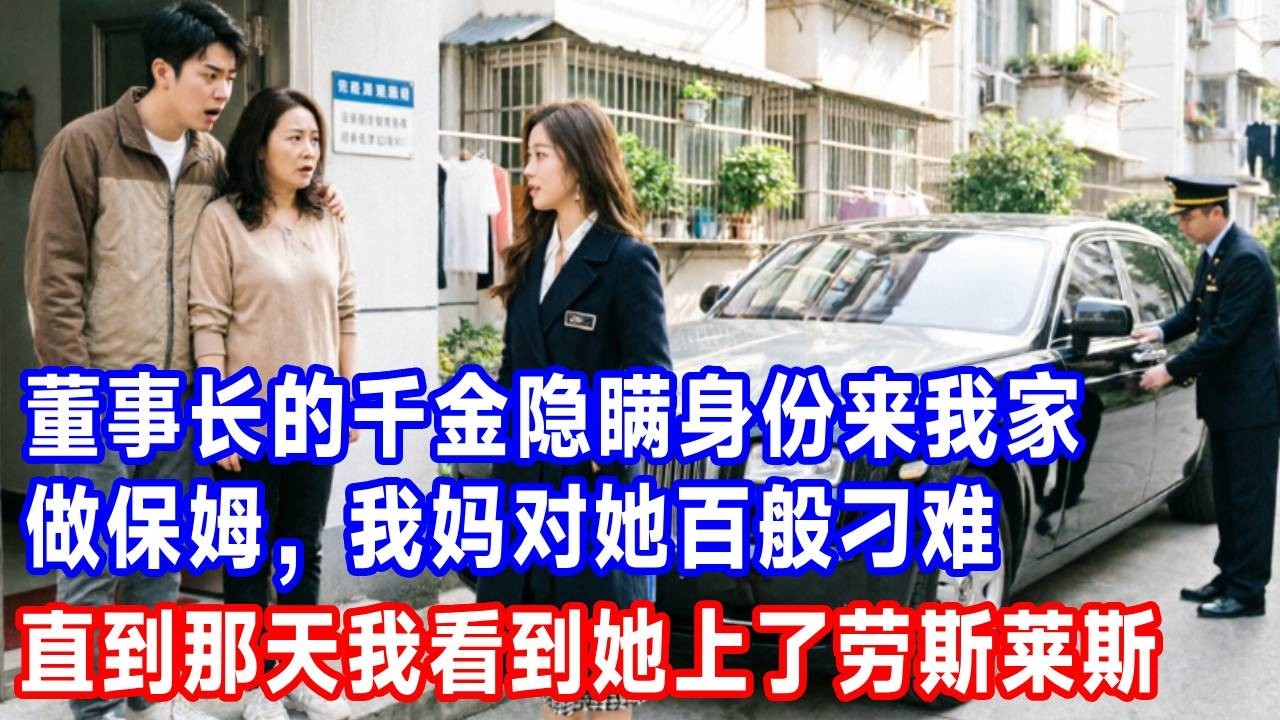 董事长的千金隐瞒身份来我家做保姆，我妈对她百般刁难，直到那天，我看到她上了劳斯莱斯！#生活經驗 #故事分享 #正能量 #反转 #人生感悟 #打脸 #沐沐讲故事