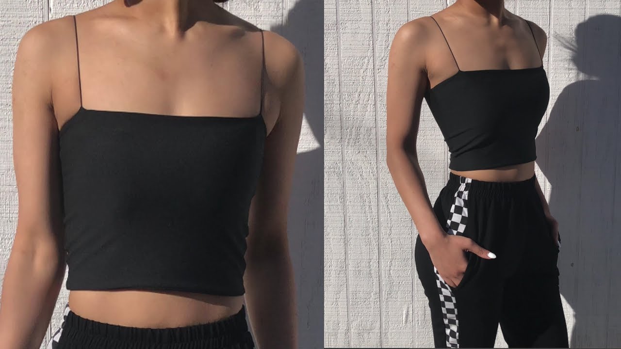 DIY / Square Neck Cami Crop Top
